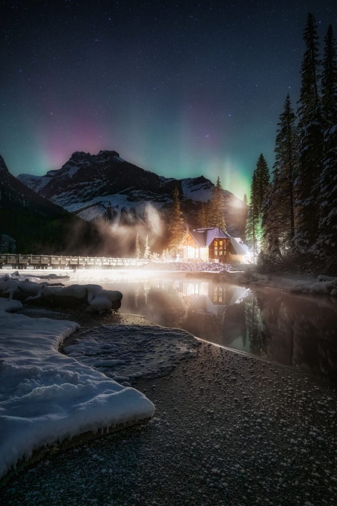 Canadian Rockies Photography Workshop Aurora And Frozen Bubbles